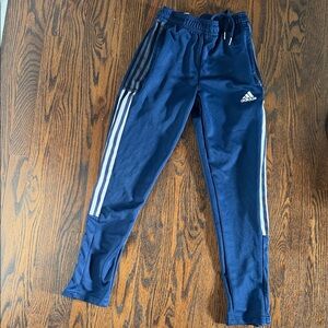 adidas Navy Blue Kids' Three-Stripe Joggers